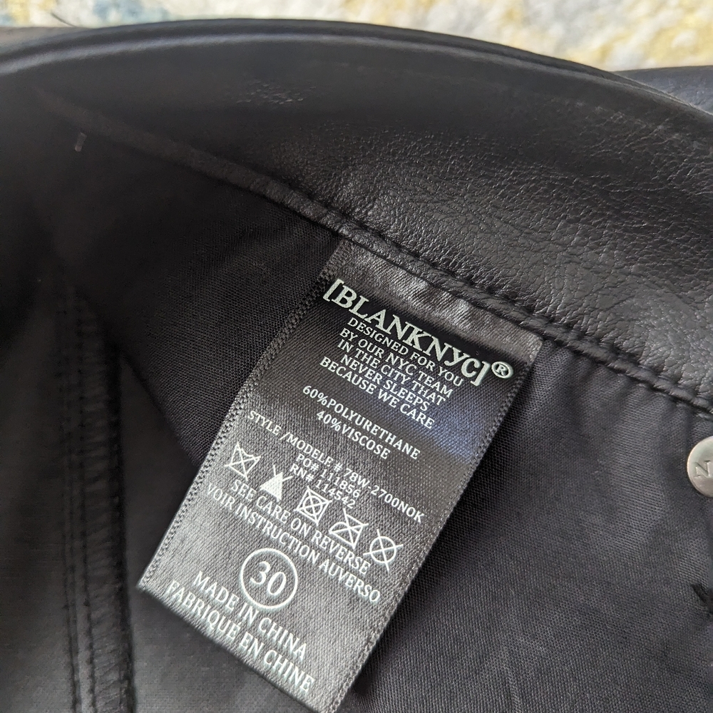 NWT Blank NYC vegan leather pants - Picture 5 of 7
